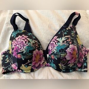 NWT Cacique Floral Print boost plunge bra